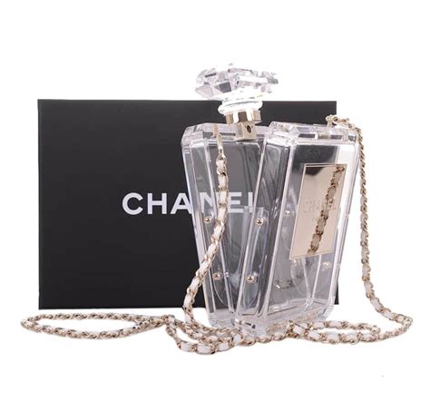 clear chanel bottle purse|More.